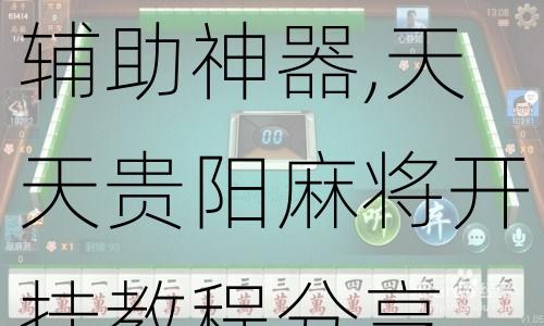 必备攻略！天天贵阳麻将确实有挂的(如何提高好牌几率)